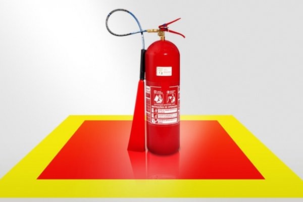 Demarcação de Solo para Extintores e Hidrantes